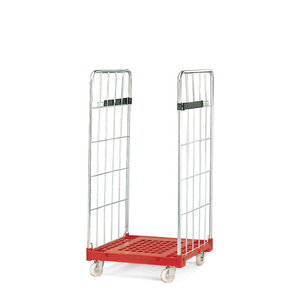 Roll-container con base plastica di dimensioni 725 x 830 x 1488 mm - Carico ammesso 500 Kg